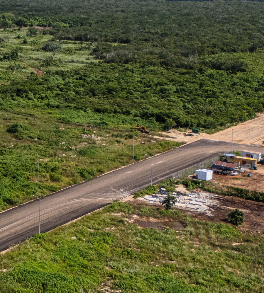 Area undergoing infrastructure development within the Central Business Park