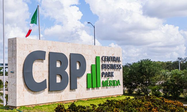 Insegna del Central Business Park di Mérida