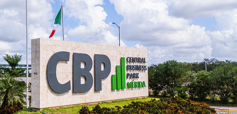 Insegna del Central Business Park di Mérida