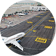 Zona di atterraggio dell’Aeroporto Internazionale di Mérida