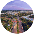 Vista panoramica di Ciudad Caucel