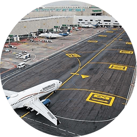 Zona di atterraggio dell’Aeroporto Internazionale di Mérida